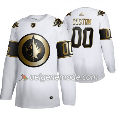 Herren Eishockey Winnipeg Jets Trikot Custom Adidas 2019-2020 Golden Edition Weiß Authentic